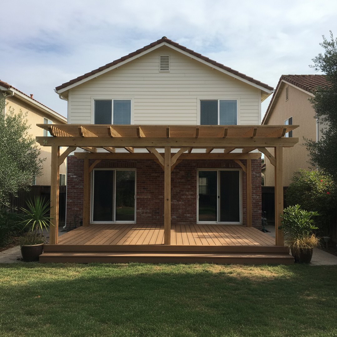 Deck Staining & Sealing completed by Omega Deck Company in Victorville, CA