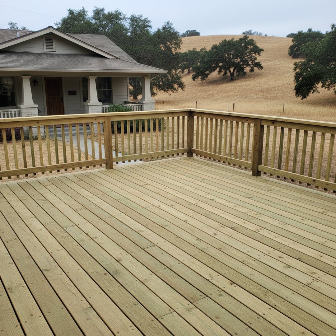 Multi-Level Deck Construction completed by Omega Deck Company in Tehachapi, CA